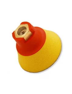 FLEXIPADS Talerz mocujący 75mm z rzepem, gwint M14, Soft-żółty